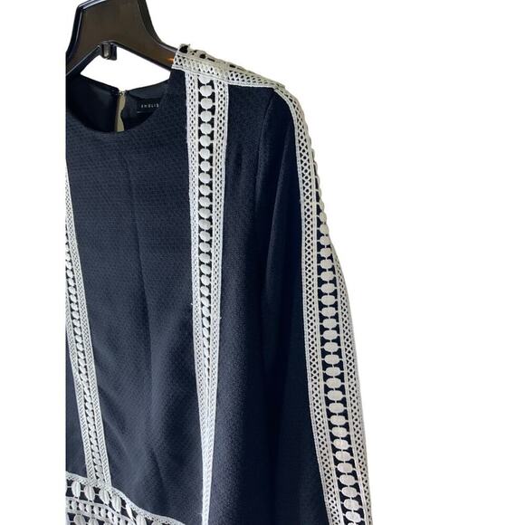 English Factory Dress Women's Size Small Embroidered Accent Style A-Line - Picture 6 of 13